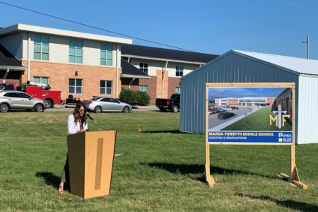 Middle school groundbreaking