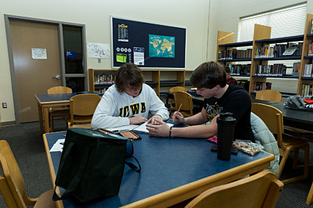 Studying at Maroa-Forsyth High School
