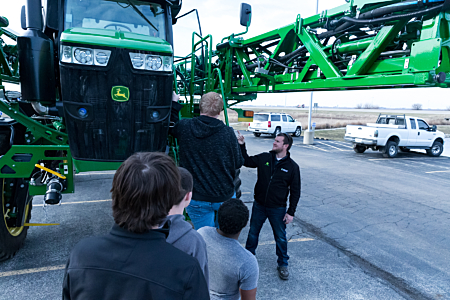 Tractor at Maroa-Forsyth High School